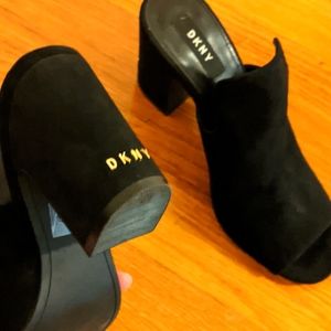 DKNY Suede Heels